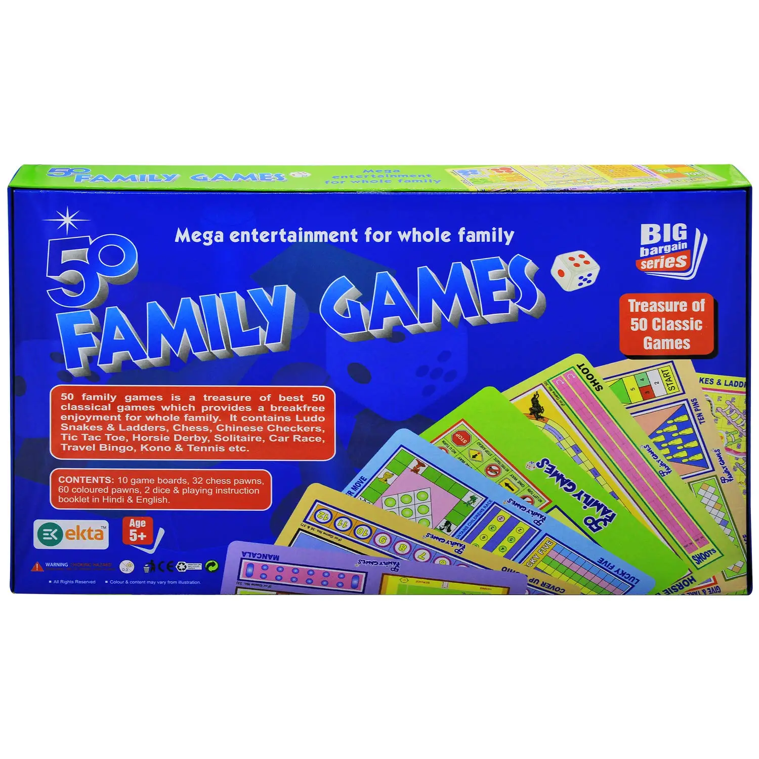EKTA 50 Family Games for Kid | Indoor Board Game - Image 4