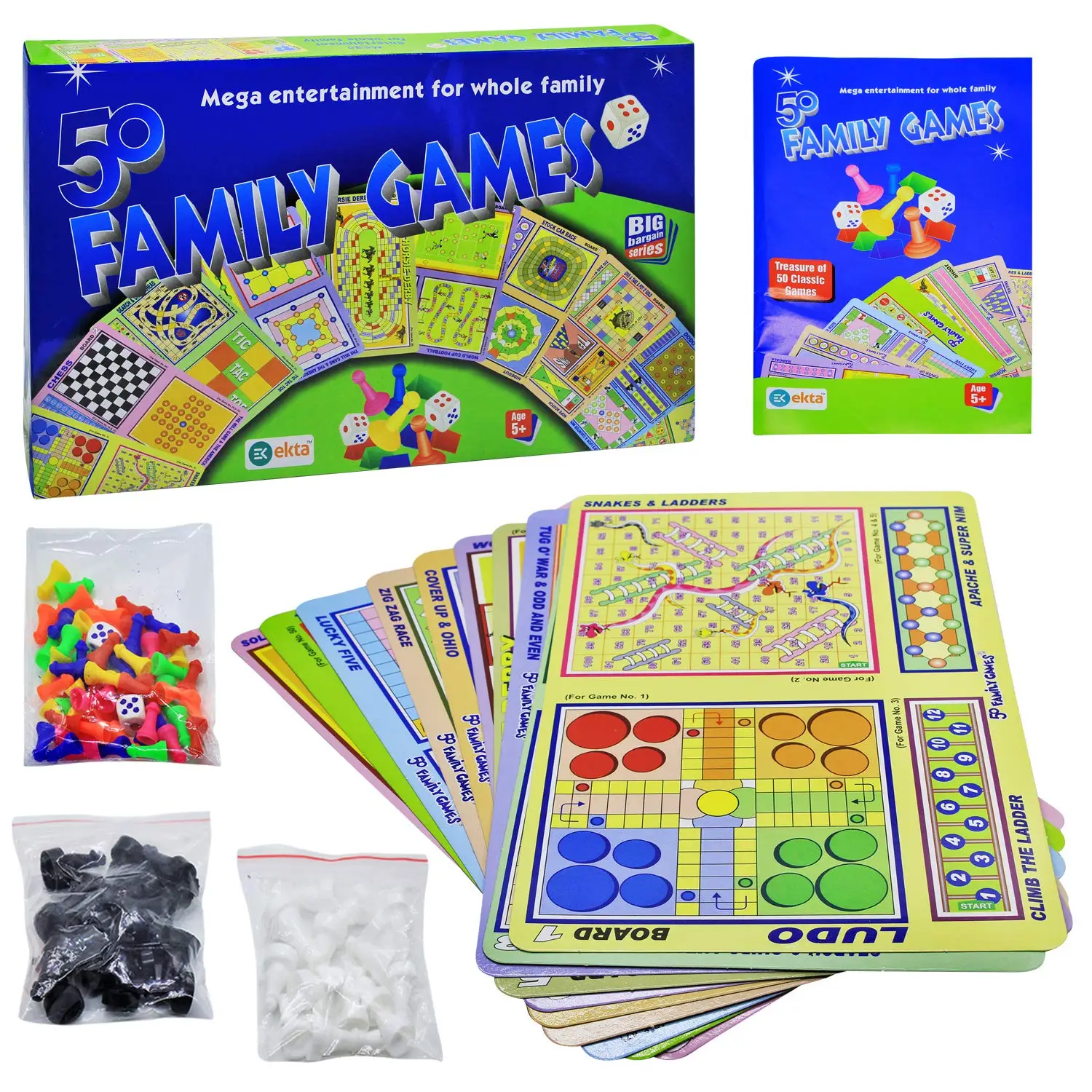 EKTA 50 Family Games for Kid | Indoor Board Game