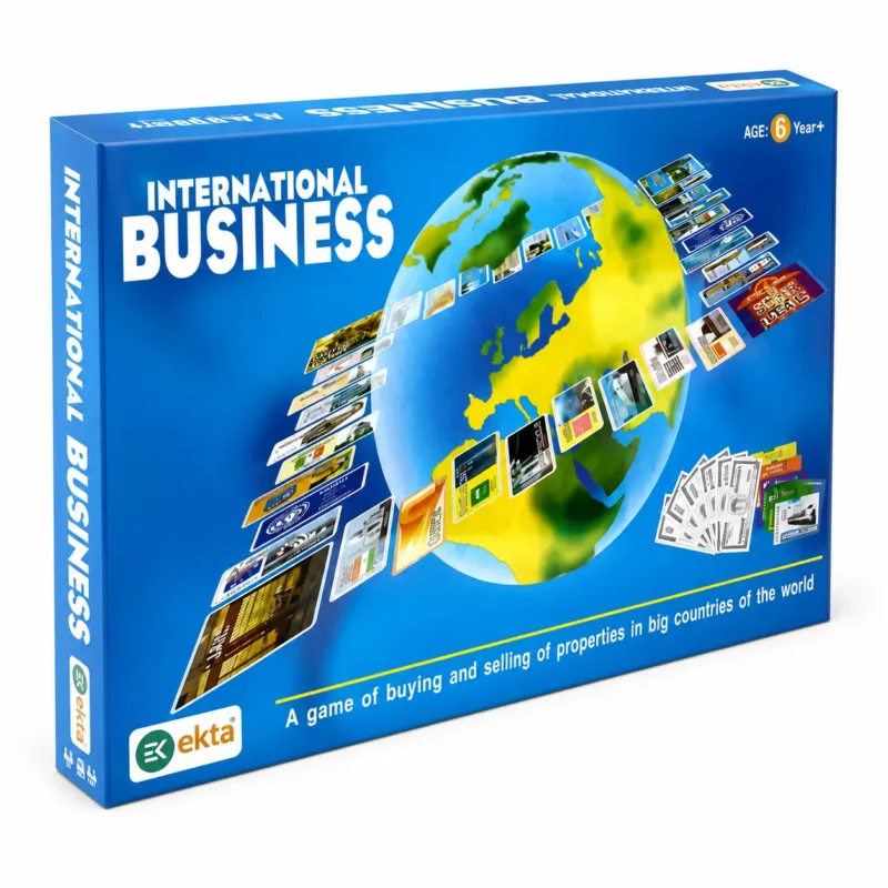 EKTA International Business Board Game for Family, Kid, Multicolor