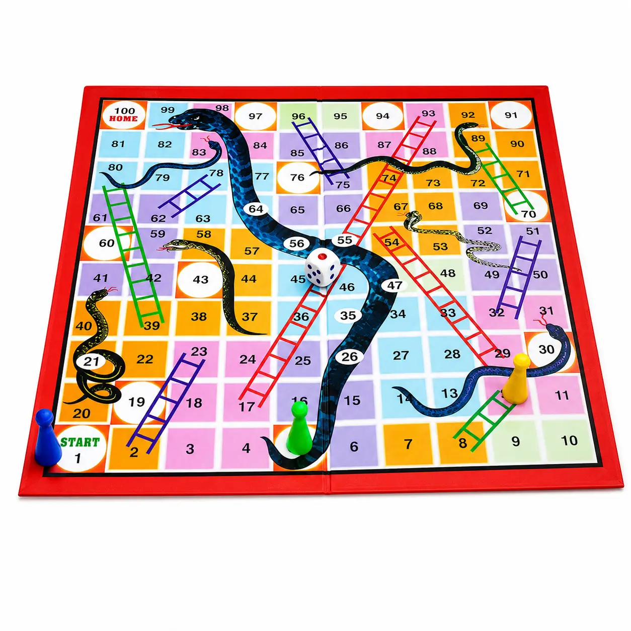 Ekta 4 in 1 Family Strategy Board Games | Tambola, Chess, Ludo and Snakes & Ladders Educational Family Games | Fun & Strategy Games Multicolor for 6+ Years or Above - Image 6