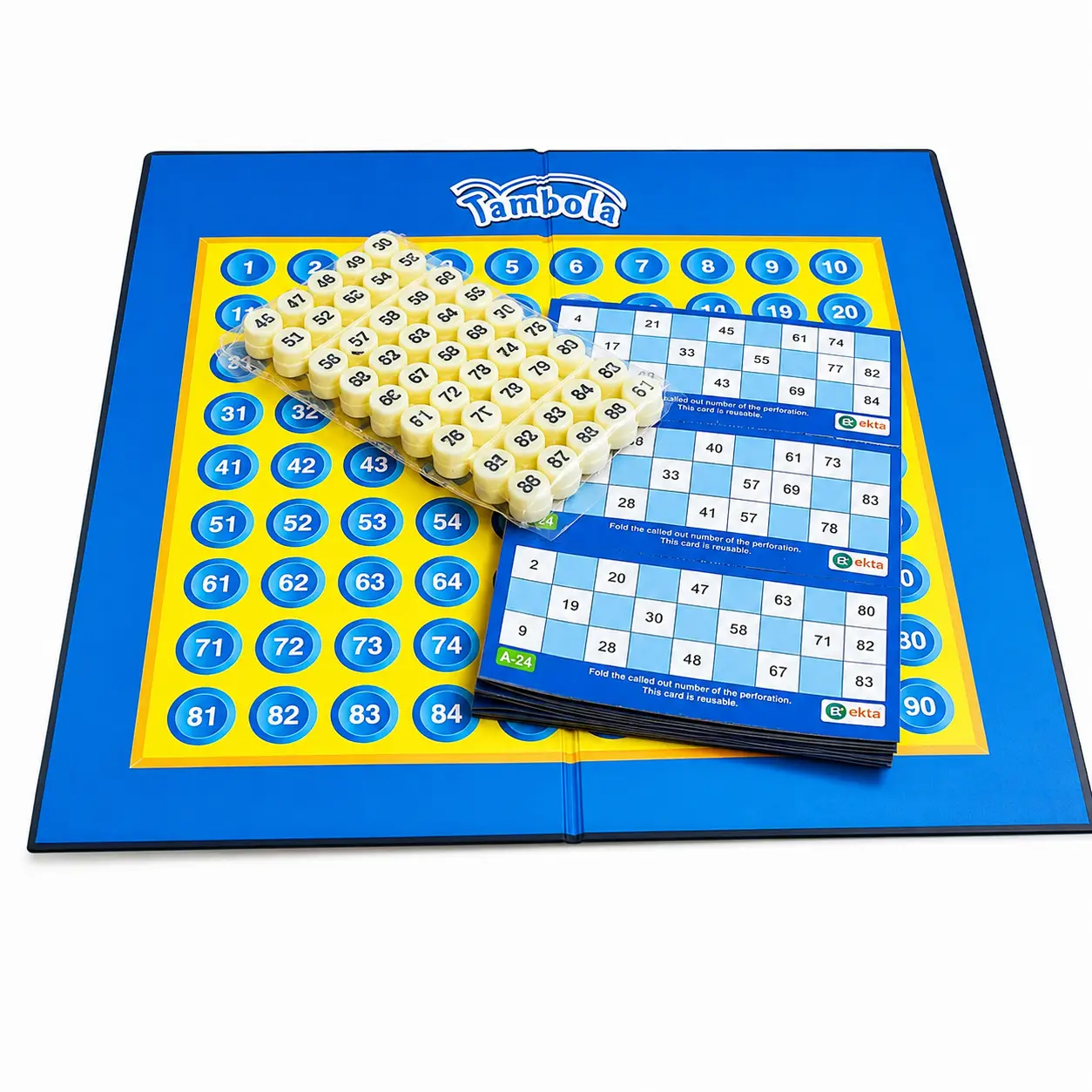 Ekta 4 in 1 Family Strategy Board Games | Tambola, Chess, Ludo and Snakes & Ladders Educational Family Games | Fun & Strategy Games Multicolor for 6+ Years or Above - Image 7