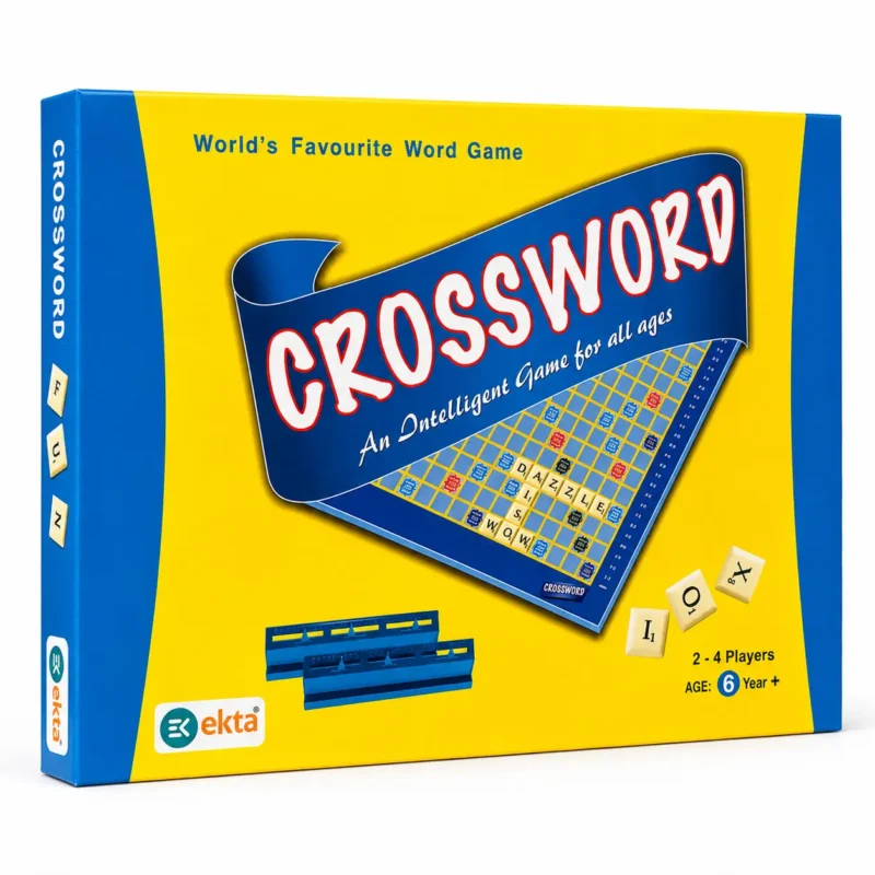 Ekta Crossword Board Game Word Games, Indoor Game, 6+ Years, Board games