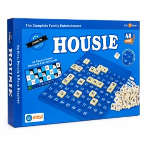 Ekta Housie 48 Reusable Cards & Tile Fixable Board Game (Multicolour), 7+ Years, Indoor Games