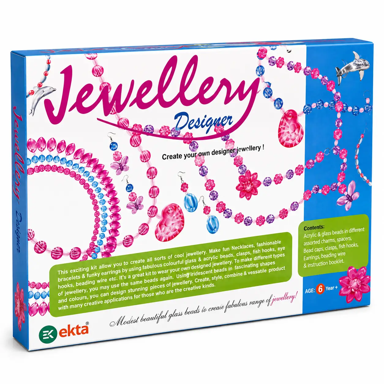 Ekta Jewellery Designer Kit For Girls Play & Fun | Gifting Toys & Game For Girls - Image 2