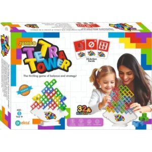 Ekta Jumbo 32 Pcs Blocks Tetra Tower Building Block For Kids | 5Y+