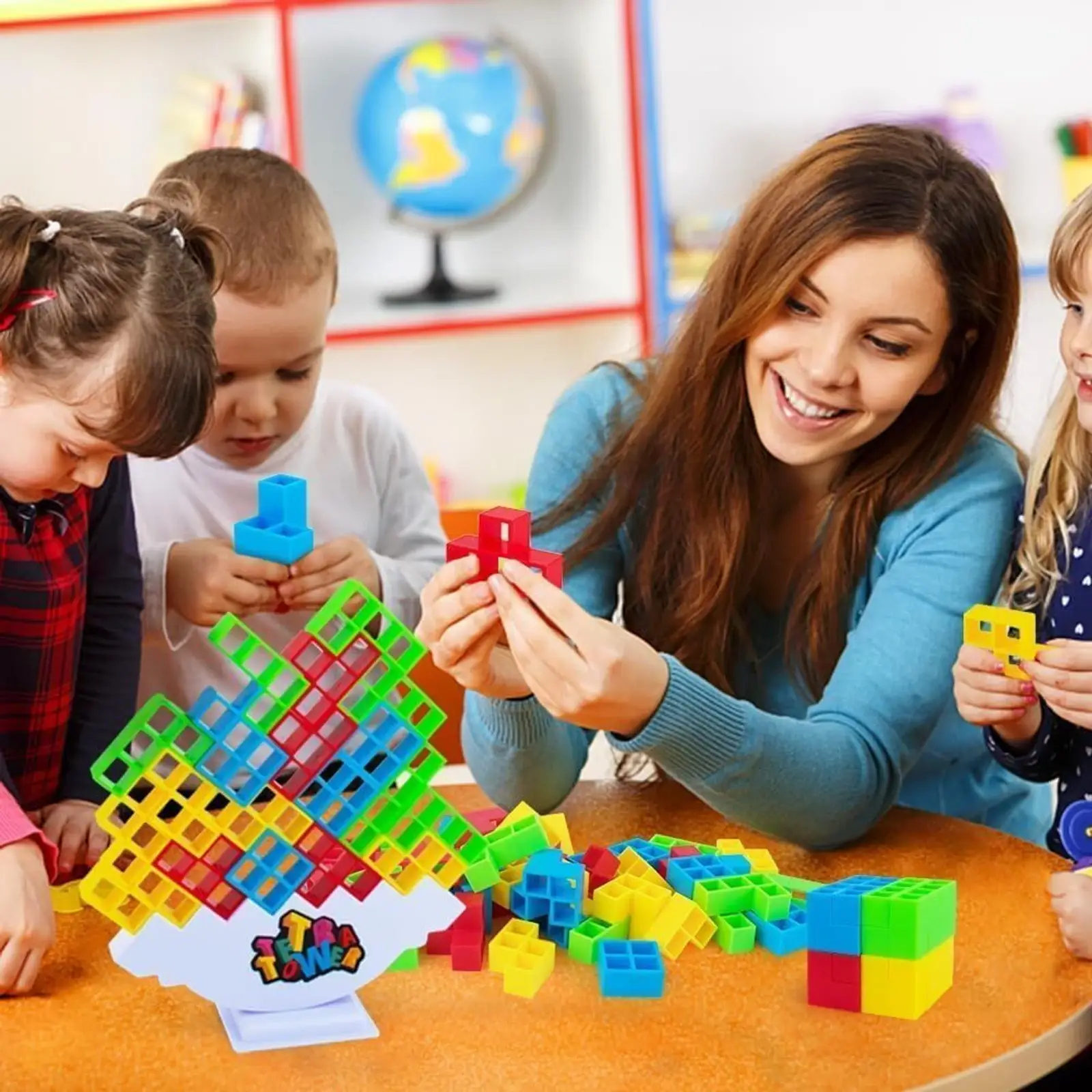 Ekta Jumbo 32 Pcs Blocks Tetra Tower Building Block For Kids - Image 2