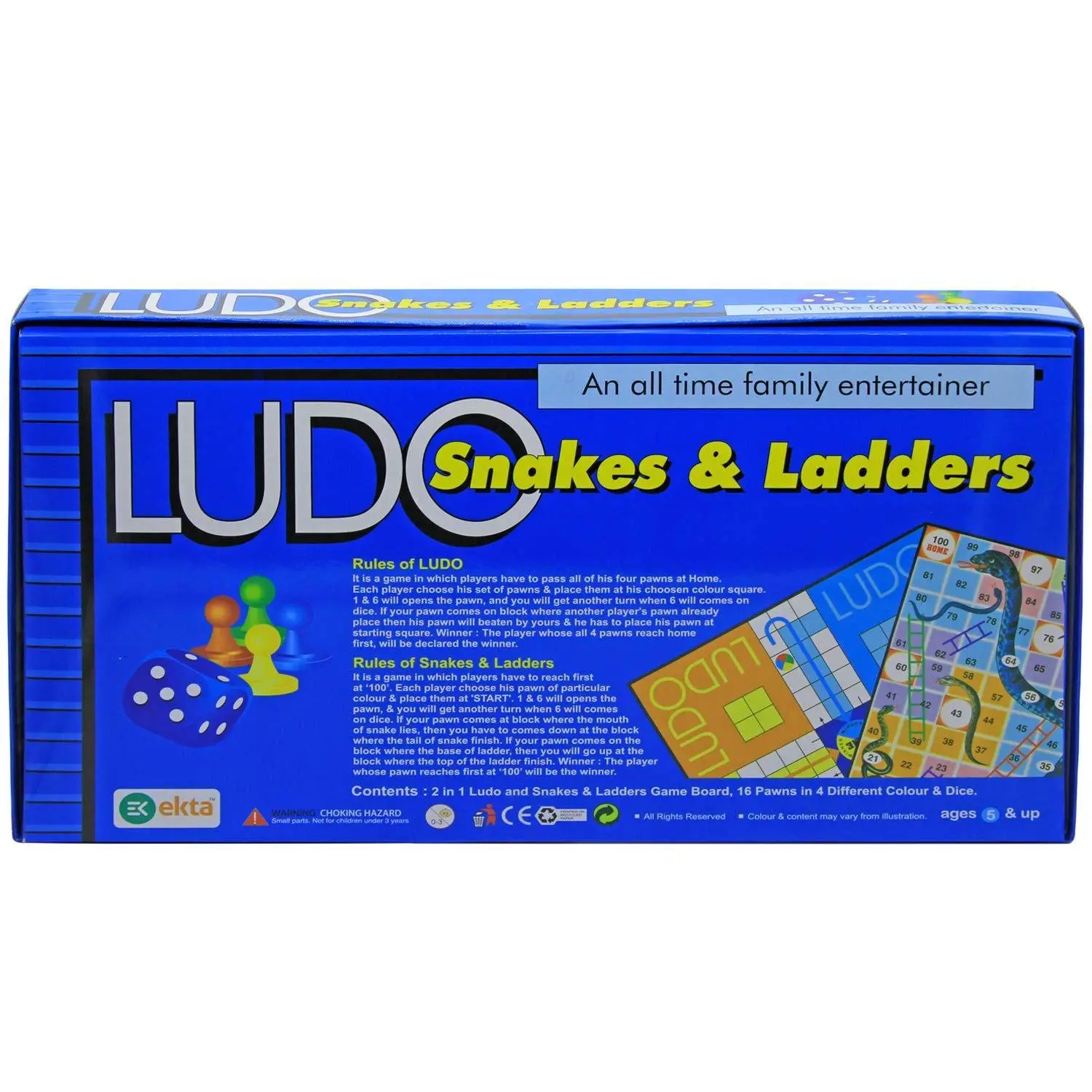 Ekta Ludo, Snake & Ladders (an All Time Family Entertainer) - Image 2