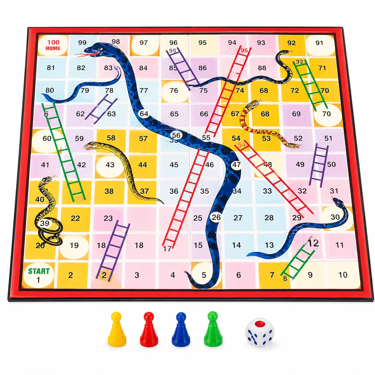 Ekta Magnetic Ludo Snakes and Ladders Board Game for Kids, Multicolor, 5+ Years, Indoor Game - Image 4