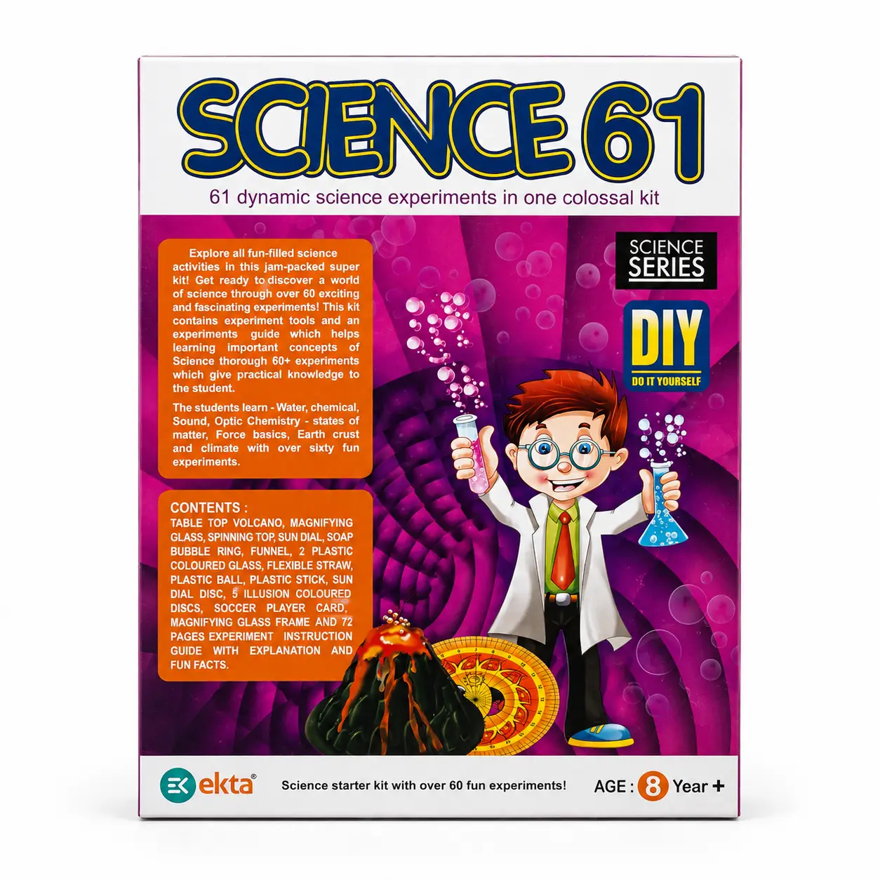 Ekta Science 61 Educational Kit | Science Project Kit for Kids | STEM Experiment Activity Set for Children - Image 3
