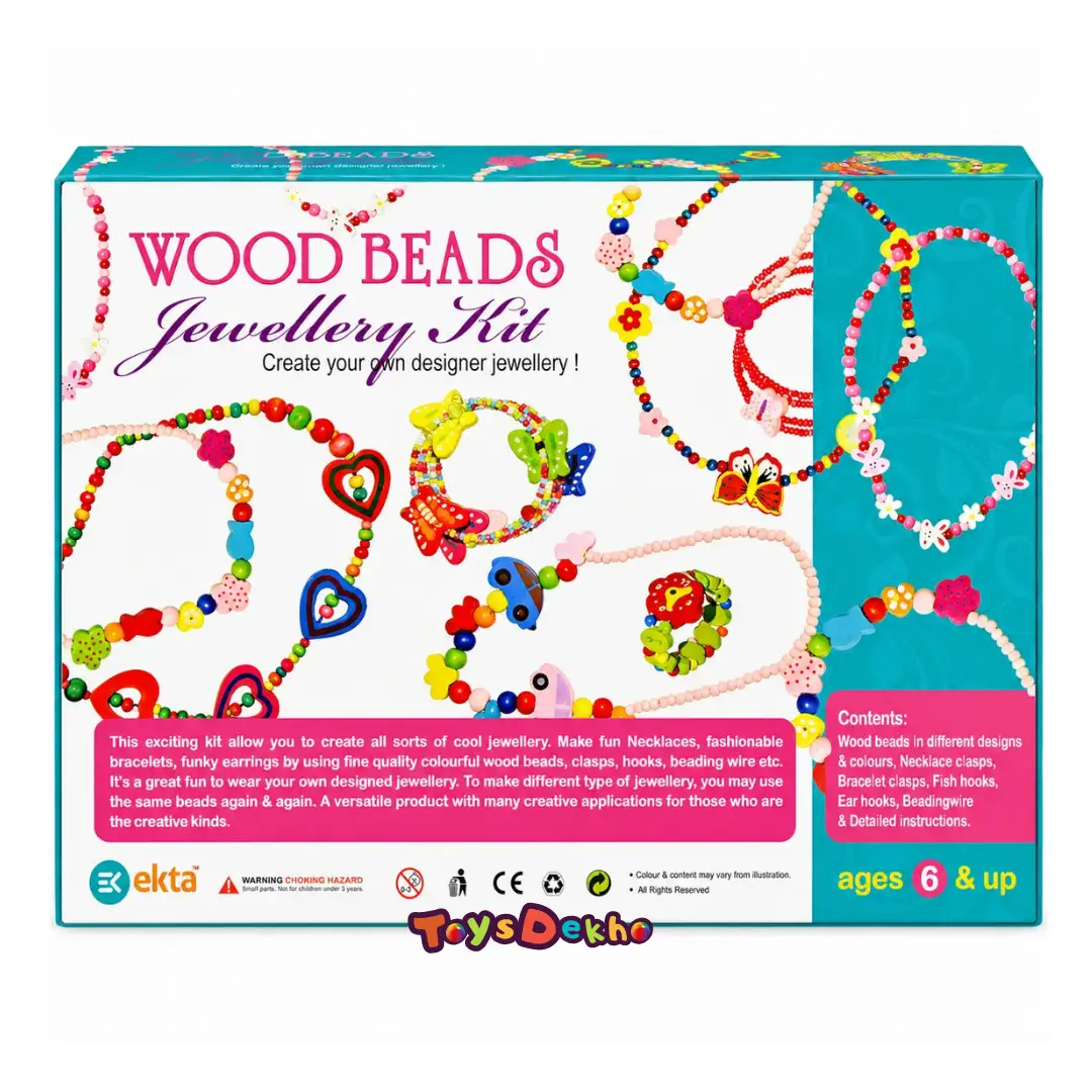 Ekta Wood Beads Jewellery Kit - Image 3