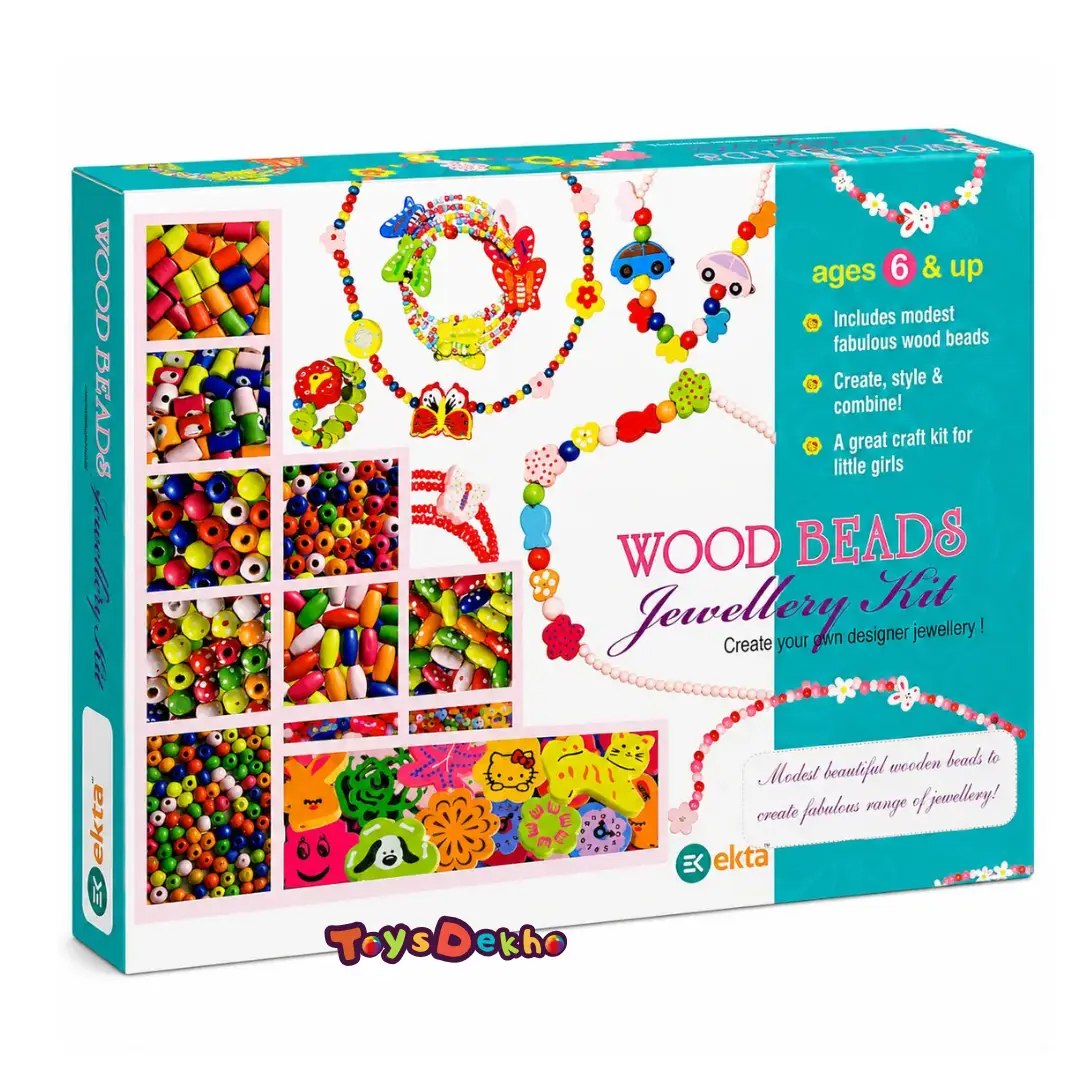 Ekta Wood Beads Jewellery Kit - Image 2