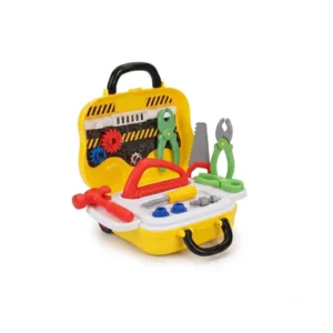 Mamma Mia Kids Rolling Van Tool Kit (Yellow) | Playset for Kids 3+ Years