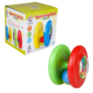 Ratna's Premium Quality Musical Spinning Ball For Infants Rattle 6 Months+ (Multicolor)