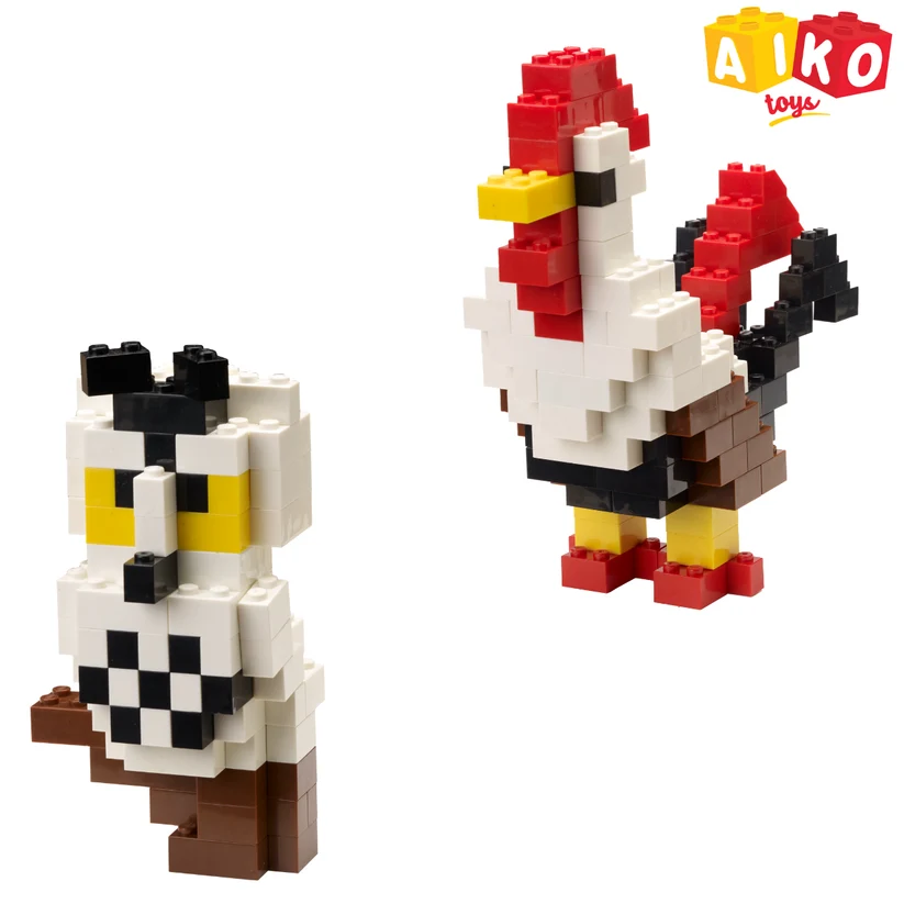 AIKO Box of Blocks 500 | Premium ABS Building Blocks | Construction Toy | STEM Gift Set, Multi-Color Bricks, 4Y+ - Image 3