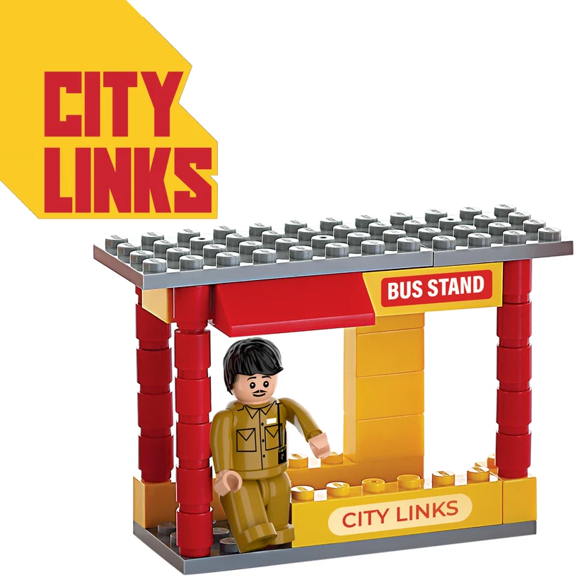 AIKO City Links | Mumbai BEST Bus Creative Building Block Set (including 1 cute figurines)| 141 Blocks, 4Y+ - Image 3