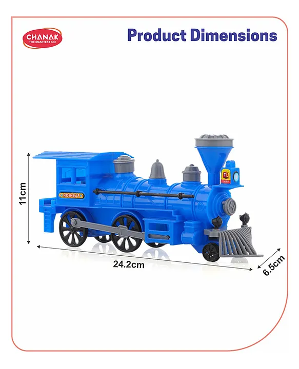 Aditi Toys Chanak Pull Back Steam Train Engine, with LED Toy for Kids, Plastic String Pull Back Train Non-Toxic and Safe for Little Kids, 3Y+ - Image 3