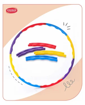 Aditi Toys Hula Hoop for Adults & Kids, Inter-Lockable 8 Pieces Exercise & Fitness Hula Hoop, Detachable Multicolor,6Y+