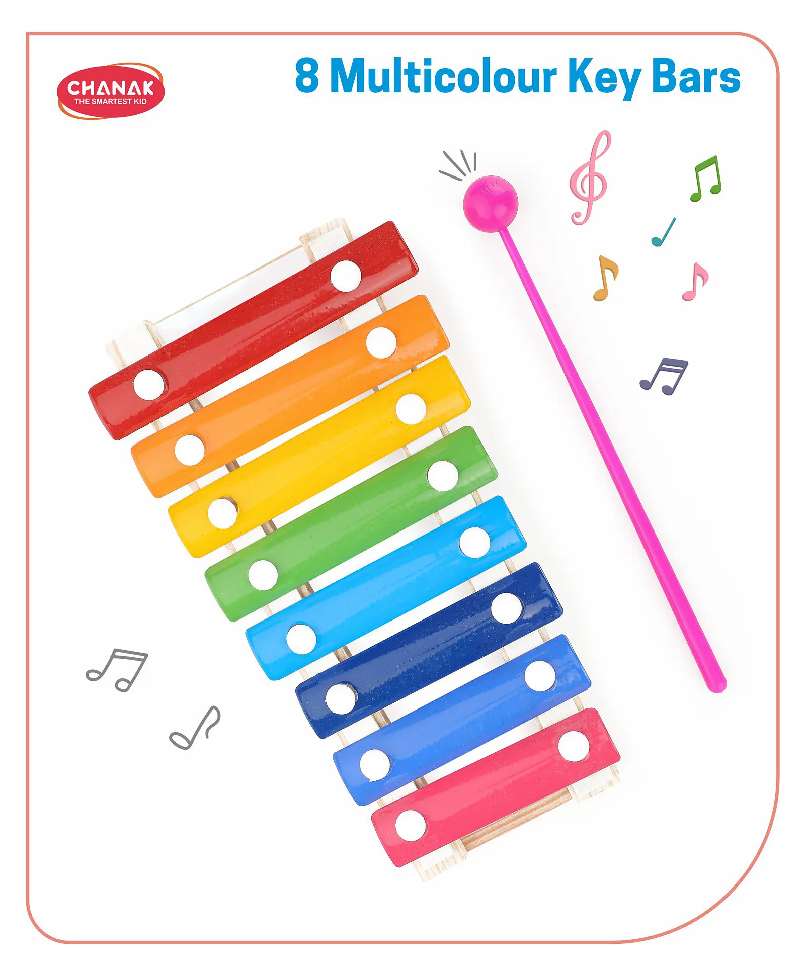 Chanak Little Musical Xylophone Toy, Wooden and Steel Xylophone For Kids | 3Y+ - Image 4