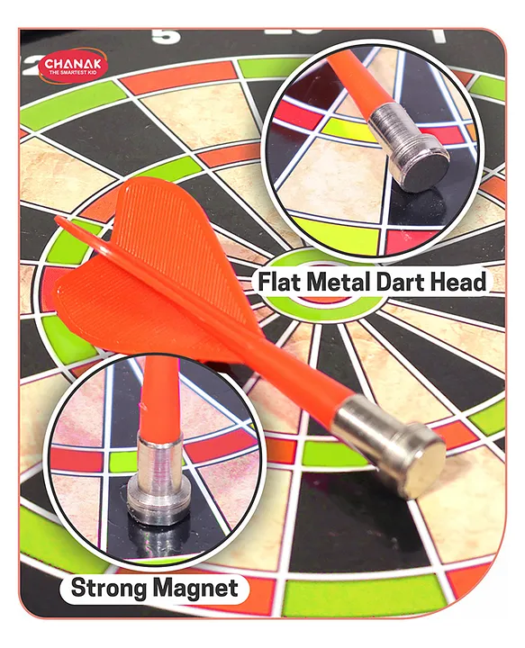 Aditi Toys Magnetic Dartboard with 4 Soft Darts - Multicolor, 3Y+ - Image 3