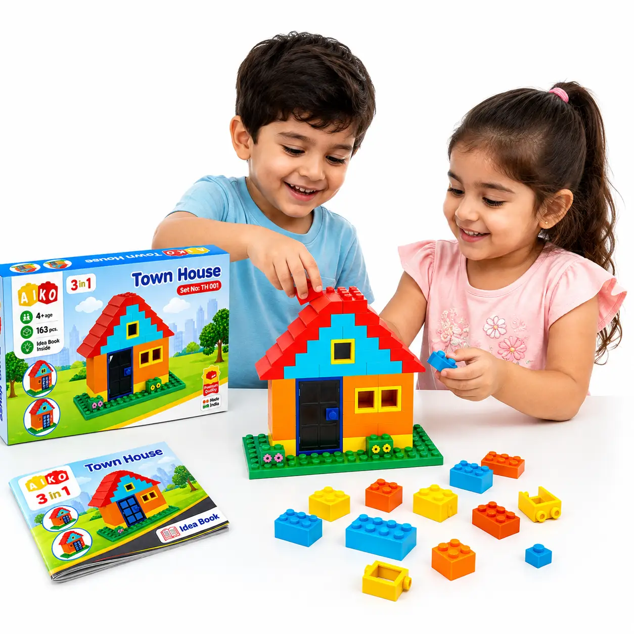 Aiko Town House Set No.01 | 120 Premium Building Blocks - Image 2