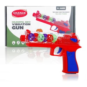 Chanak Electric Gear Gun Toy | Moving Gears, Music & Lights – BIS Approved | 3Y+