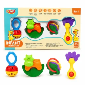 Dolly Baby rattle set 1 Rattle Newborn Rattle Gift Set for Boys & Girls | for 0+ Monts & Above