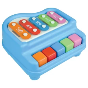 Itoys 2 in 1 Piano & Xylophone-5 Keys | 3Y+ (Colour May Vary)