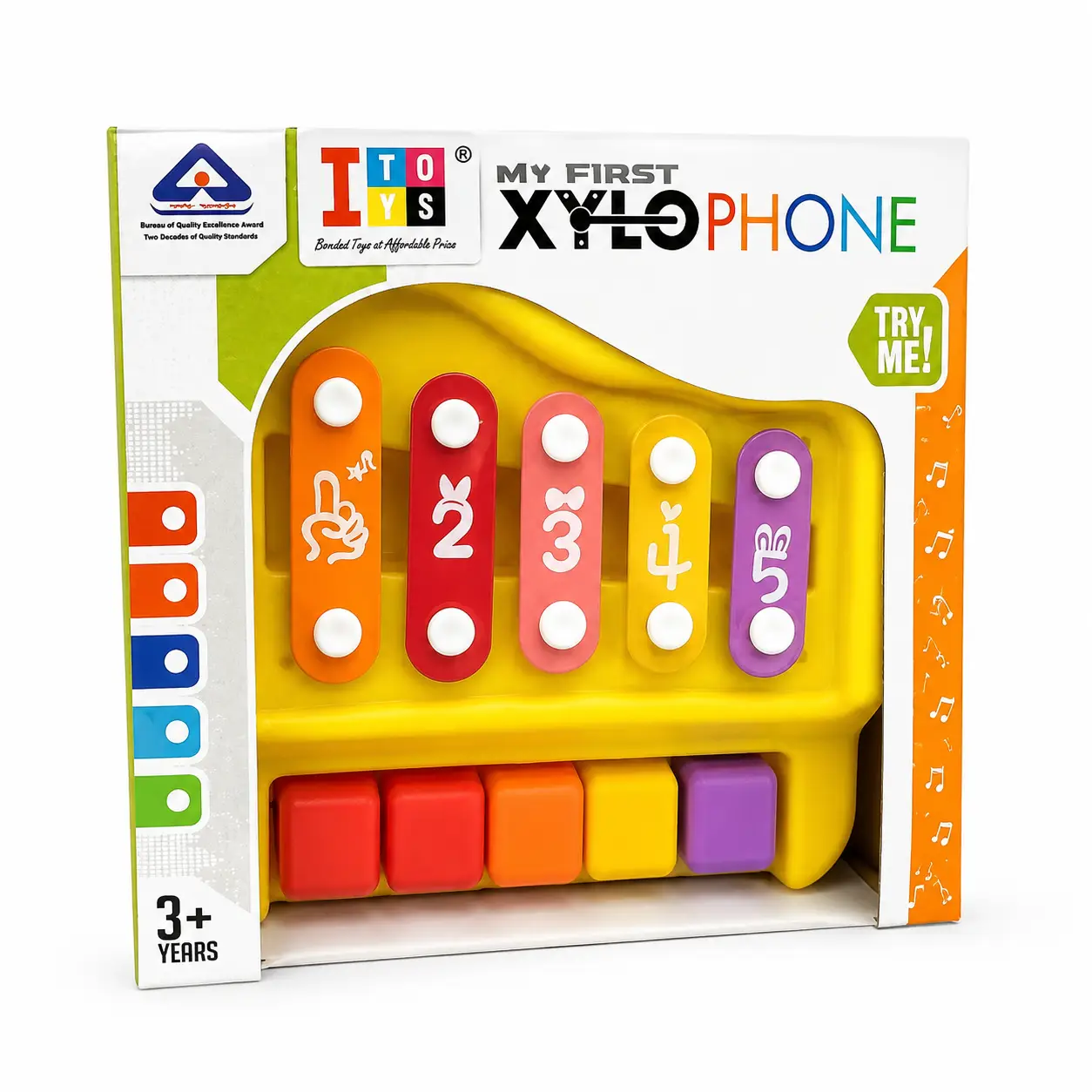 Itoys 2 in 1 Piano & Xylophone-5 Keys | 3Y+ (Colour May Vary) - Image 4