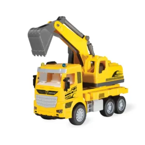 Itoys Friction Excavator | Light & Music | Friction Powered Truck | 3Y+