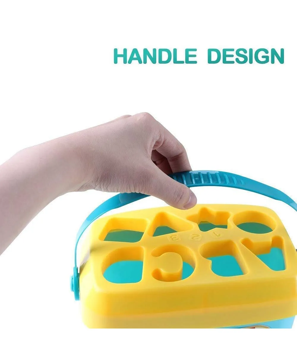 Little Fingers Baby’s First Educational Shape Sorting Blocks Toy | 16 Pcs ABCD Learning Blocks & Shape Sorter | Early Development Activity Toy Old Boys & Girls, 18M+ - Image 5