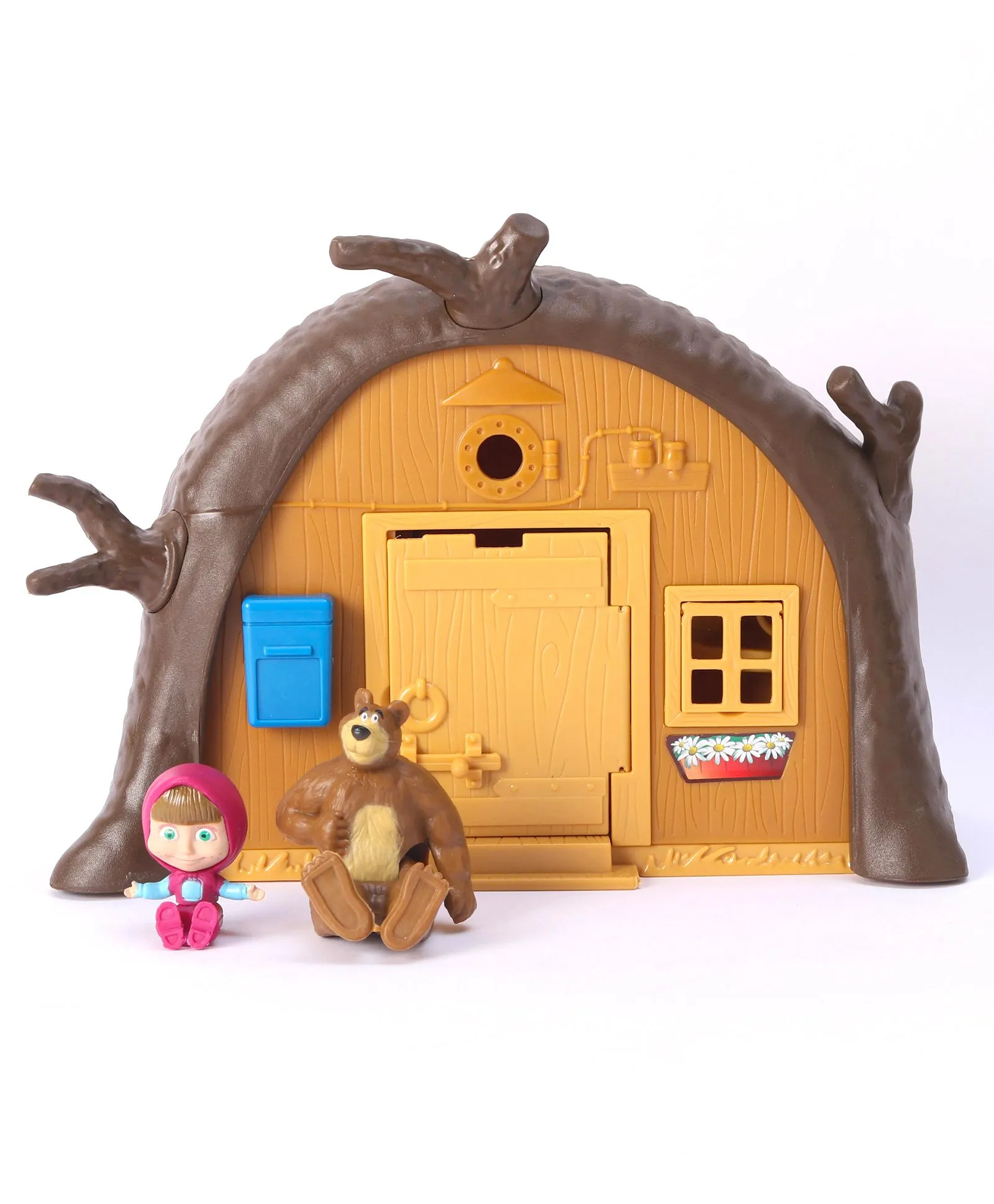 Masha and the Bear Masha and The Bear Dollhouse Playset Bear's House- Brown, 3Y+ - Image 6