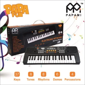PAPAMI Electronic Piano Keyboard 37 Keys, with Microphone, Musical Toy for Boys & Girls, 3Y+