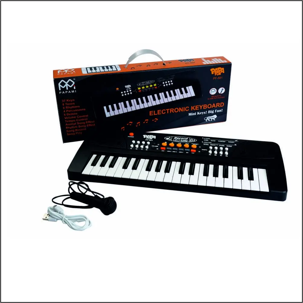 PAPAMI Electronic Piano Keyboard 37 Keys, with Microphone, Musical Toy for Boys & Girls, 3Y+ - Image 2