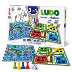 Play Craft Ludo Premier 2-in-1 Snakes and ladders Board Game, 5Y+