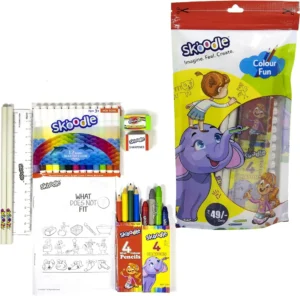 SKOODLE Colour Fun Stationery Kit, Birthday Return Gifts for Kids, 3Y+