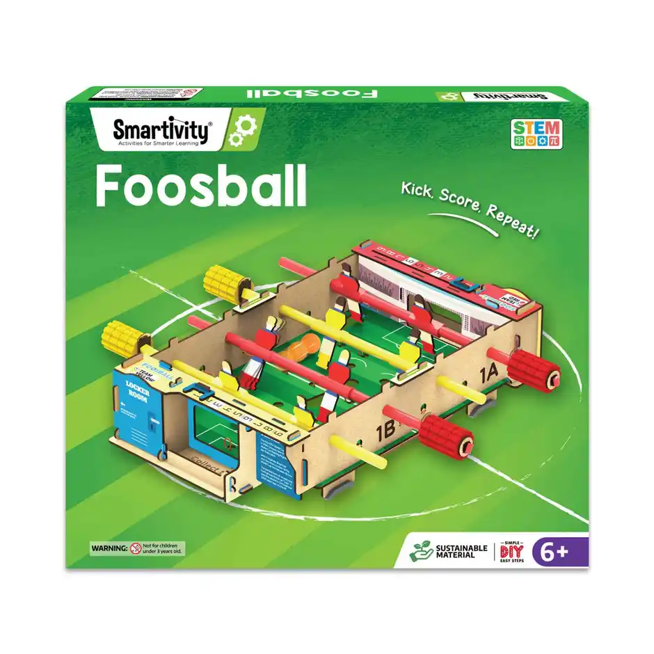 Smartivity Foosball DIY STEM Construction Building Kit, 6Y+