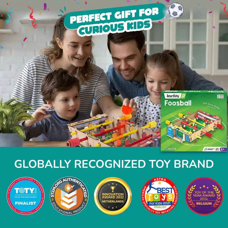 Smartivity Foosball DIY STEM Construction Building Kit, 6Y+ - Image 5