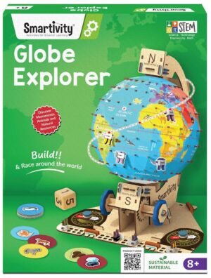 Smartivity Interactive Globe Explorer | 1000+ Facts About Animals, Monuments, Places| 8Y+