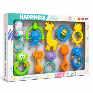 Sunny Happiness 10 Piece Rattle Set - Multicolor, 0M+