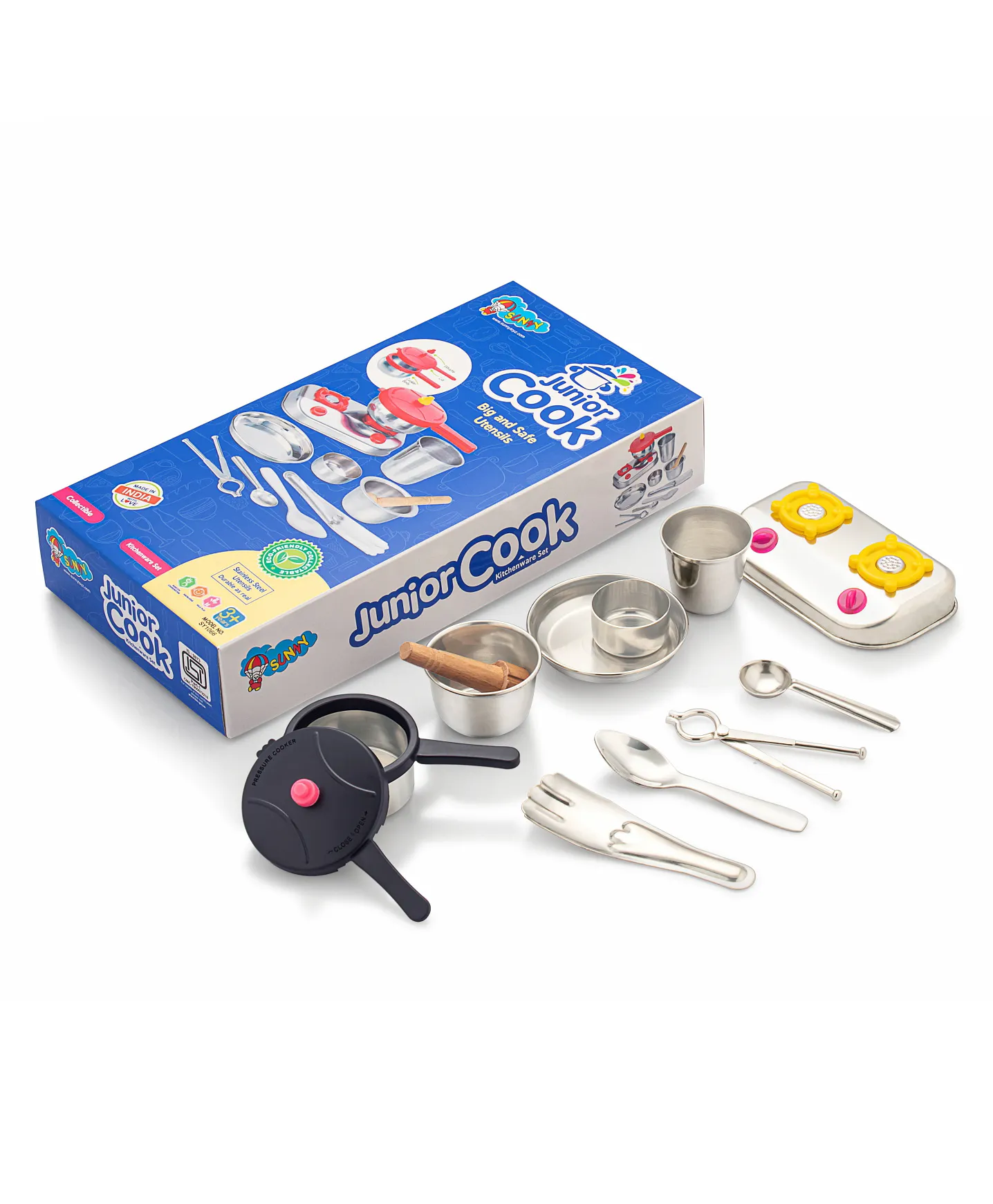 Sunny Junior Cook Kitchen wear Set of 11 Pieces - Multicolor, 3Y+ - Image 2