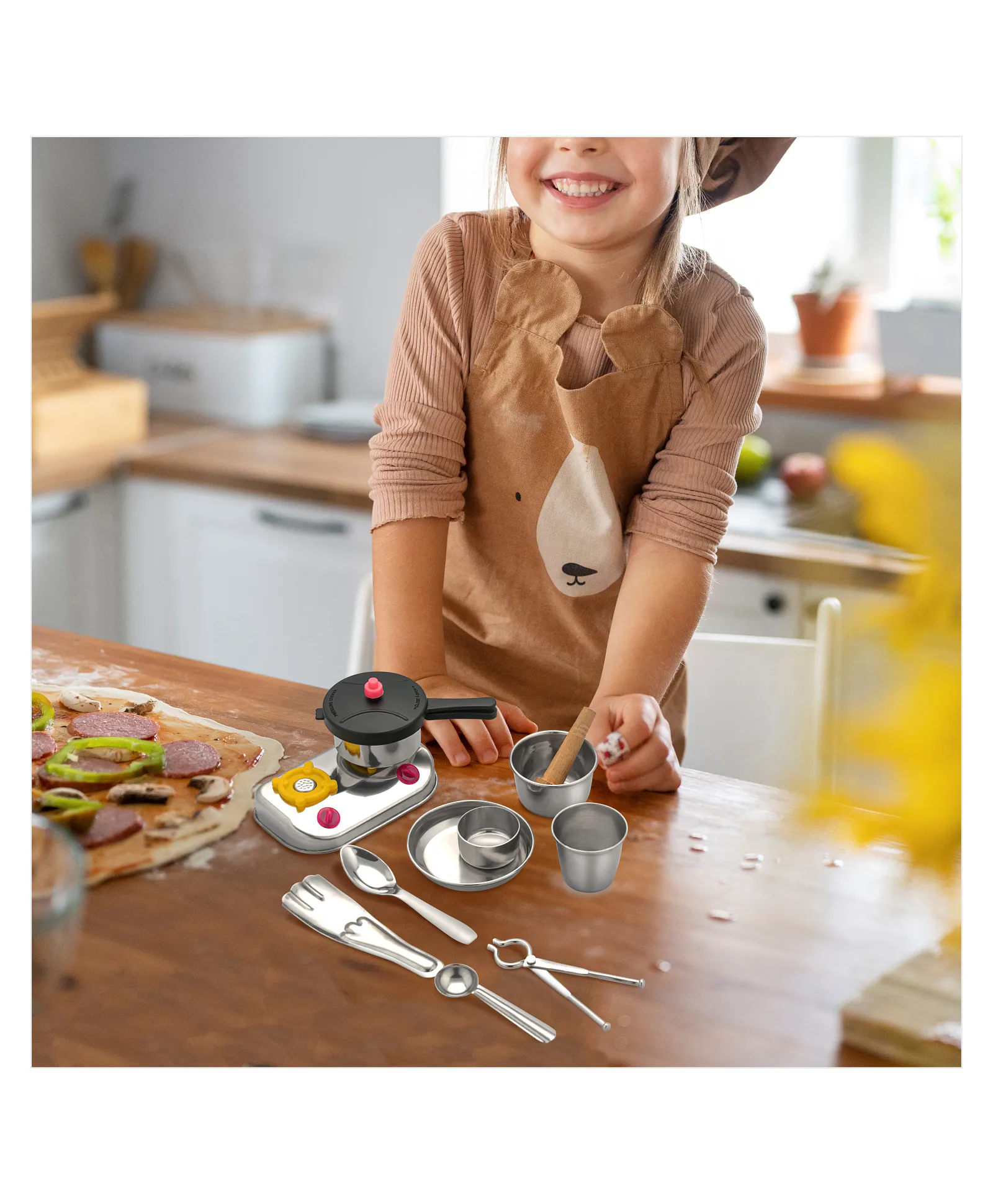 Sunny Junior Cook Kitchen wear Set of 11 Pieces - Multicolor, 3Y+ - Image 5