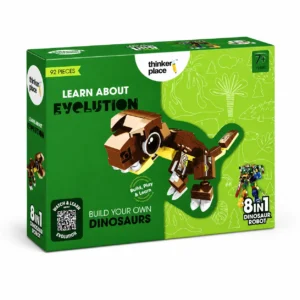 Thinkerplace DIY Building Block Set 8 in 1 Dinosaur Ranger - Tyrannosaurus Rex, 7Y+