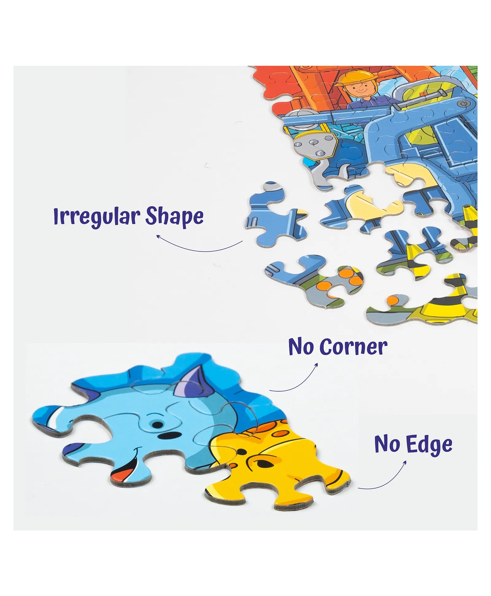 UnikPlay Go Crazy Jigsaw Puzzle Underwater Theme Unique Shaped Pieces Educational Toy | Birthday & Return Gift Pack of 2 - 100 Pcs, 6Y+ - Image 4