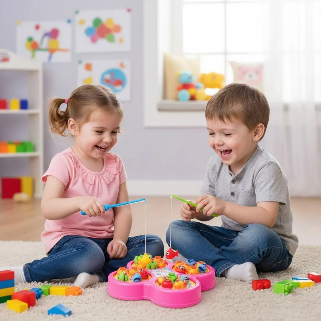 Wonder Toys Fishing Catching Game with Music, Multicolor, 5Y+ - Image 2