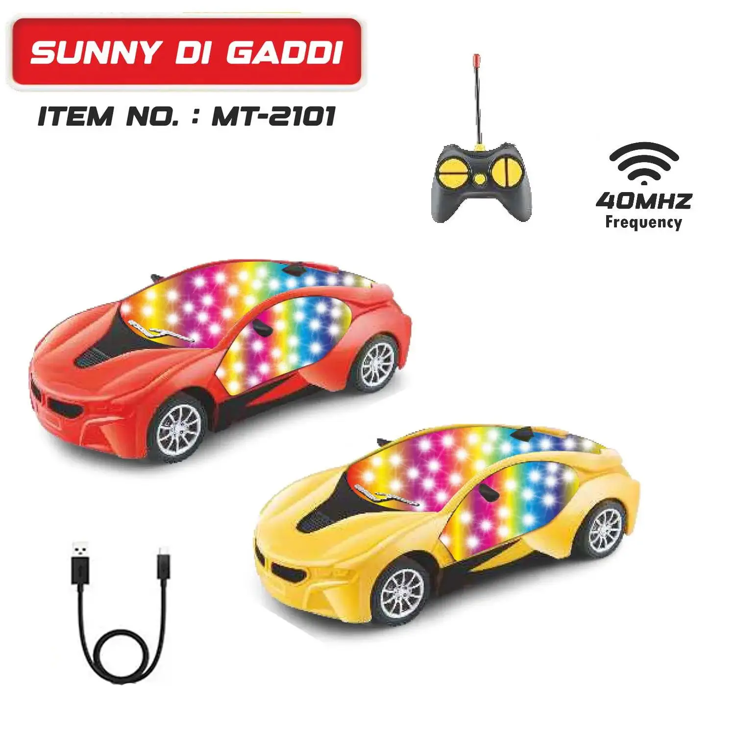 Wonder Toys Sunny Di Gaddi, RC Car, 4Y+