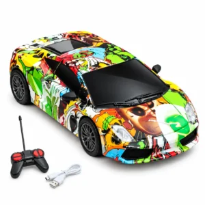 Funskool Volt Rush RC Street X Graffiti Racing Car, 1:24 Scale, Rechargeable, 4Y+ (9438300)
