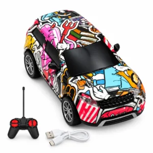 Funskool Volt Rush RC Street X Graffiti Racing Car, 1:24 Scale, Rechargeable, 4Y+ (9438500)